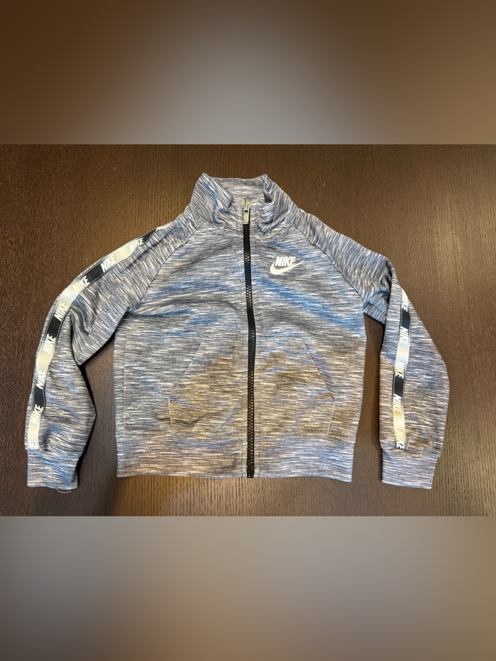 Nike Kids Gray Marled Full-Zip Hoodie 2T